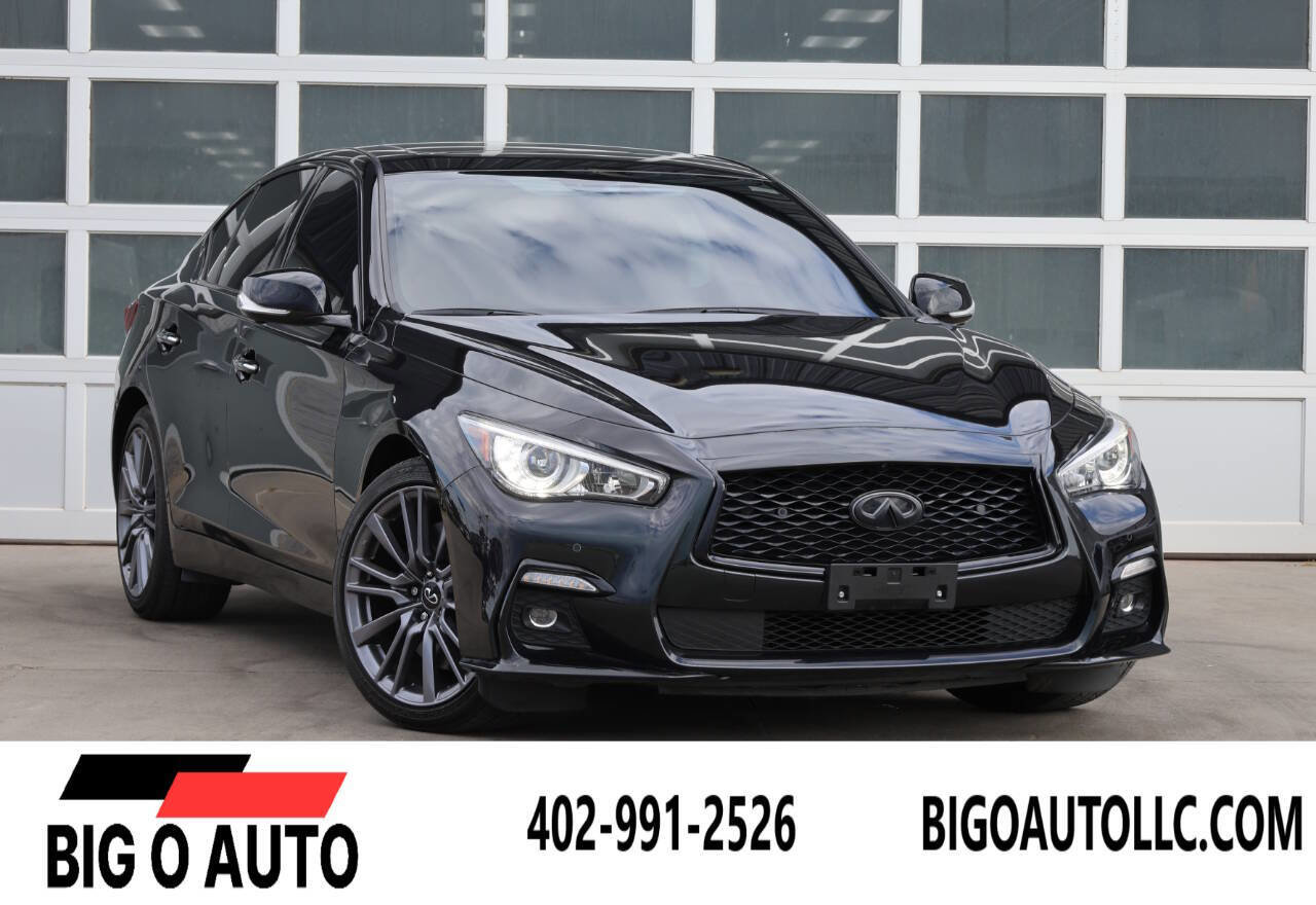 Used 2023 INFINITI Q50 Red Sport 400 w/ Black Opal Edition AWD/4WD image 1