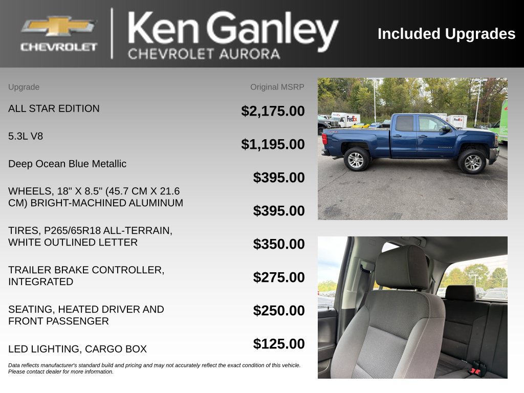 Used 2018 Chevrolet Silverado 1500 LT w/ All Star Edition AWD/4WD image 6