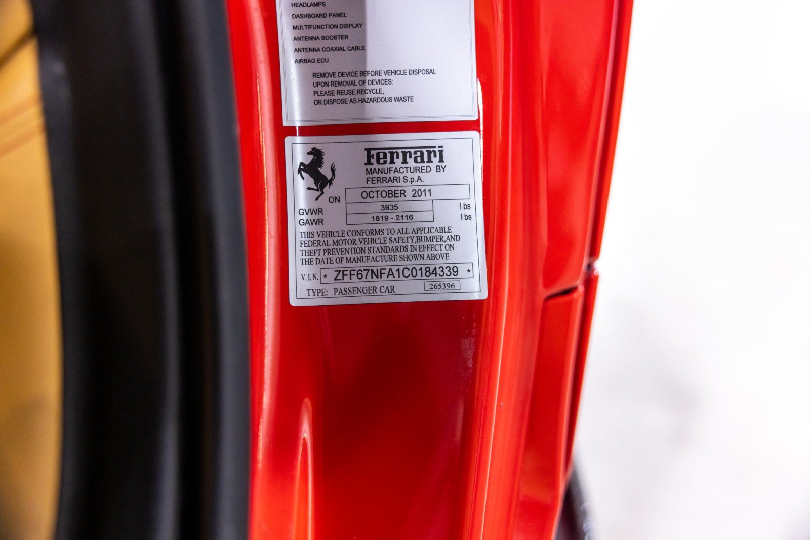 Used 2012 Ferrari 458 Italia Coupe RWD image 53