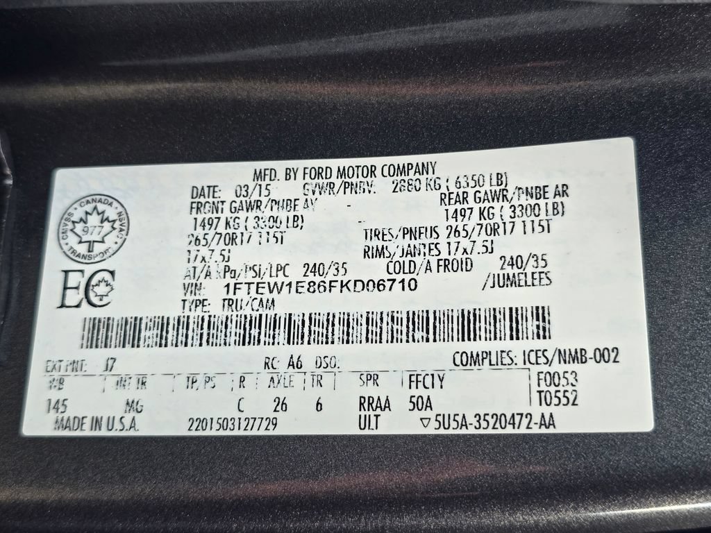 Used 2015 Ford F150 XLT AWD/4WD image 30