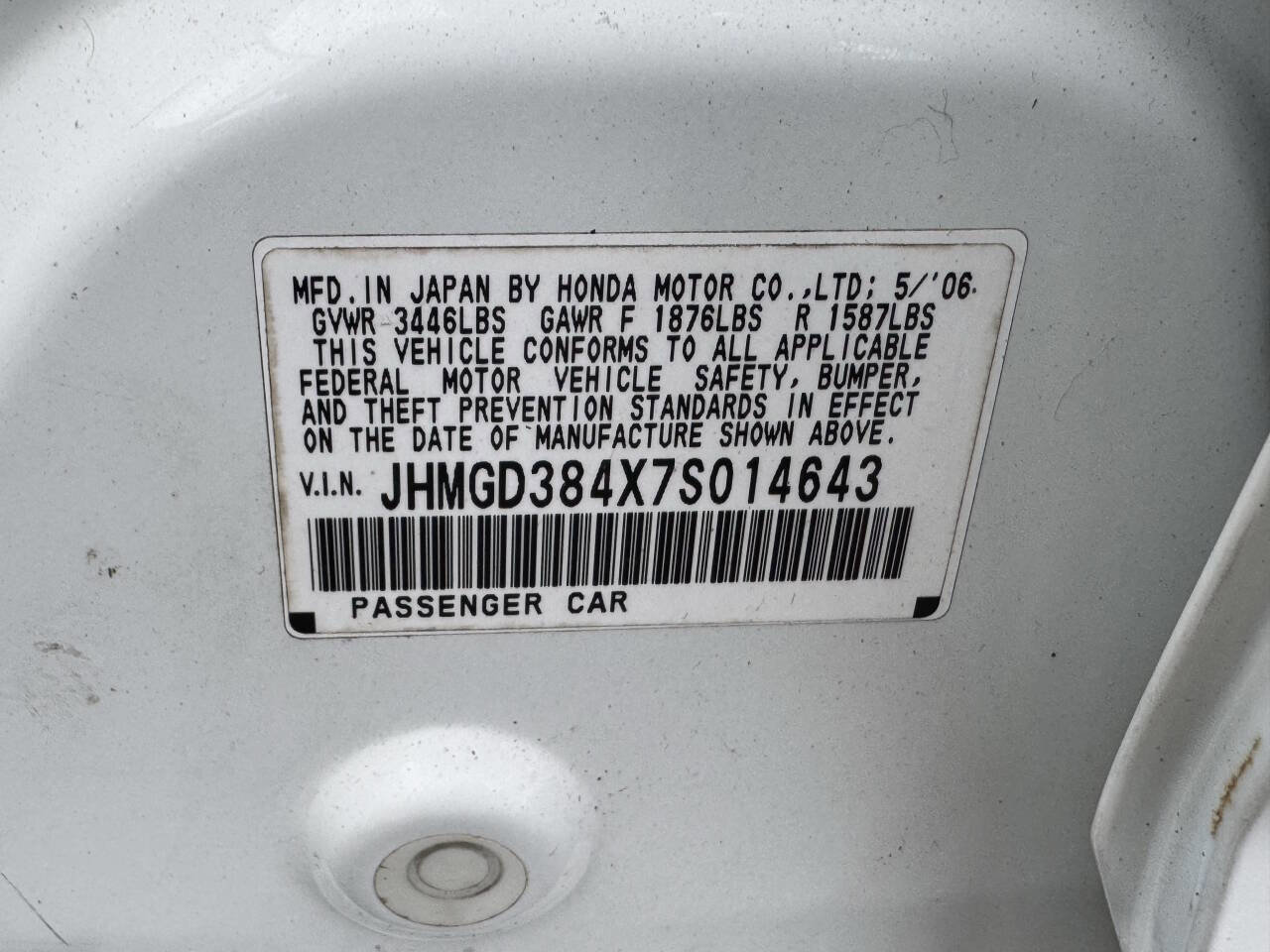 Used 2007 Honda Fit Base 4dr Hatchback 5A image 20