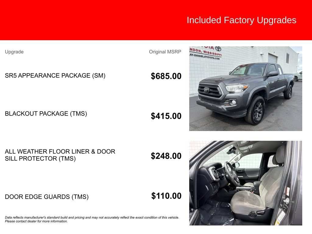 Used 2021 Toyota Tacoma SR5 w/ SR5 Appearance Package (SM) AWD/4WD image 5