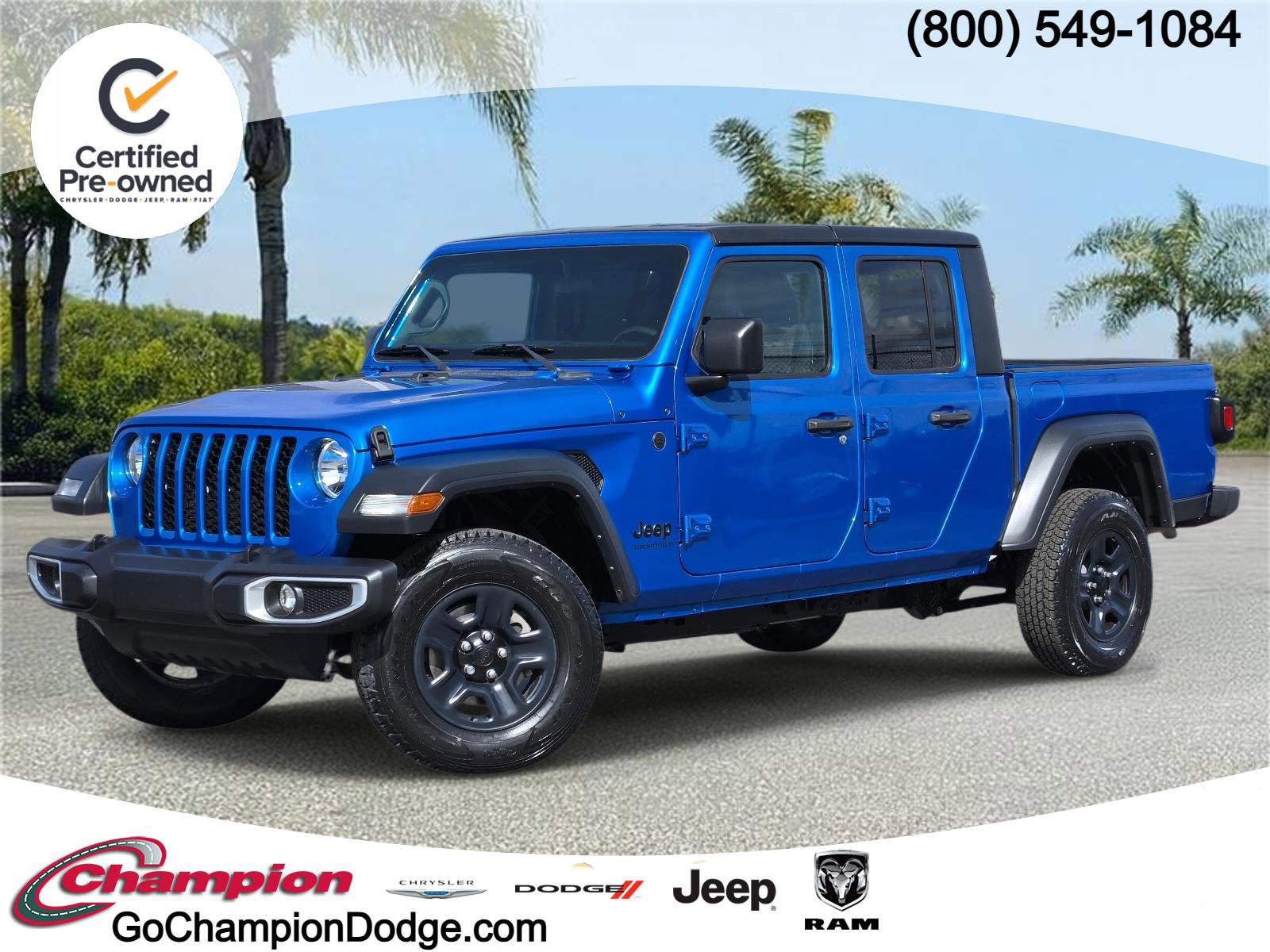 Certified 2023 Jeep Gladiator Sport w/ Trailer Tow Package