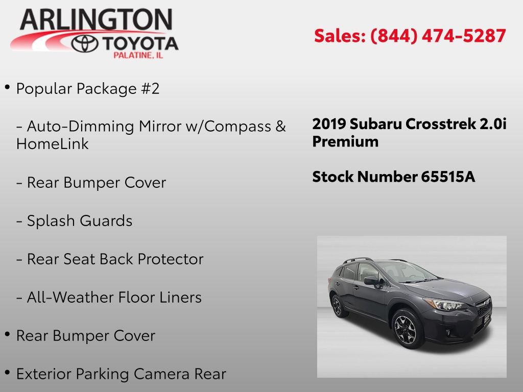 Used 2019 Subaru Crosstrek 2.0i Premium w/ Popular Package #2 AWD/4WD image 2
