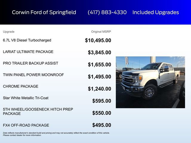 Used 2022 Ford F350 Lariat w/ Lariat Ultimate Package image 6