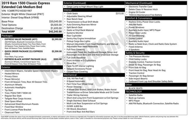 Used 2019 RAM 1500 Express w/ Express Value Package image 38