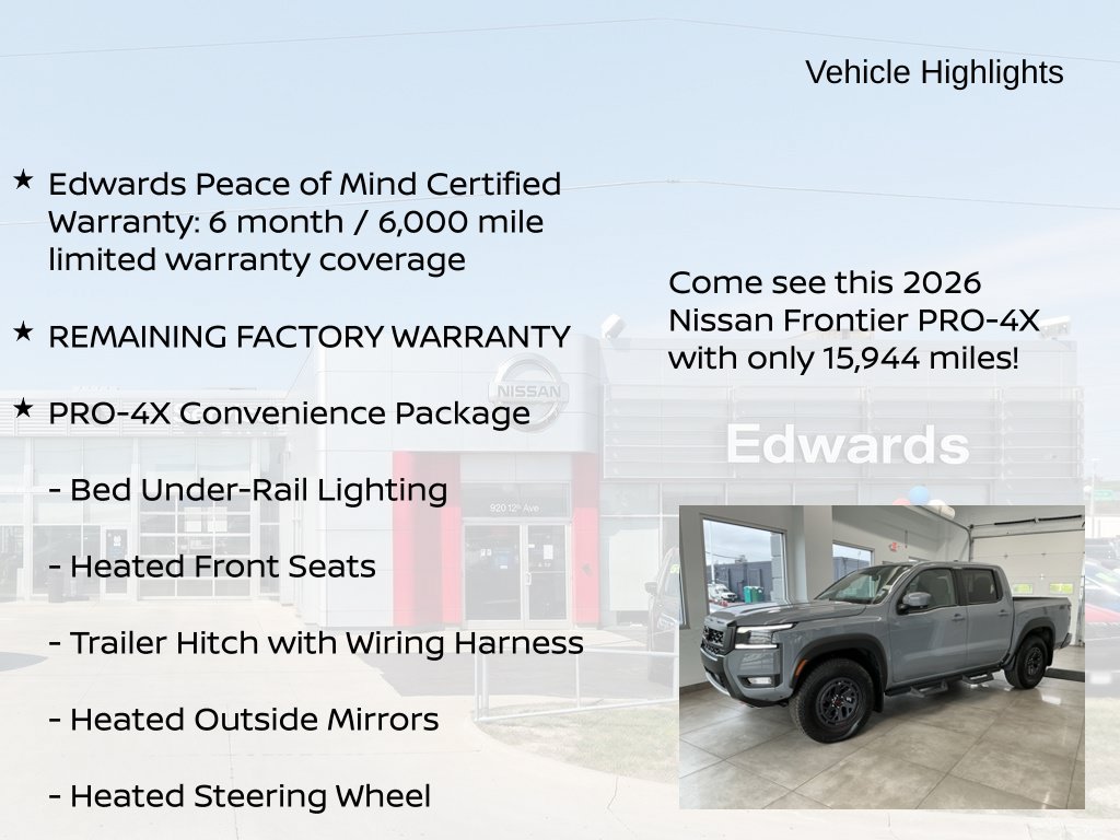 Used 2026 Nissan Frontier PRO-4X w/ Pro-4x Convenience Package AWD/4WD image 11