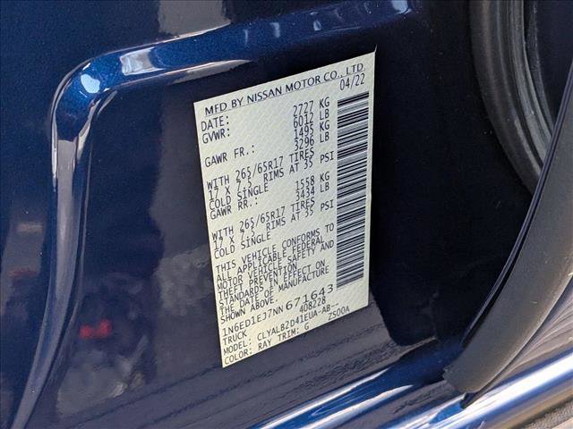 Used 2022 Nissan Frontier SV w/ Technology Package image 24