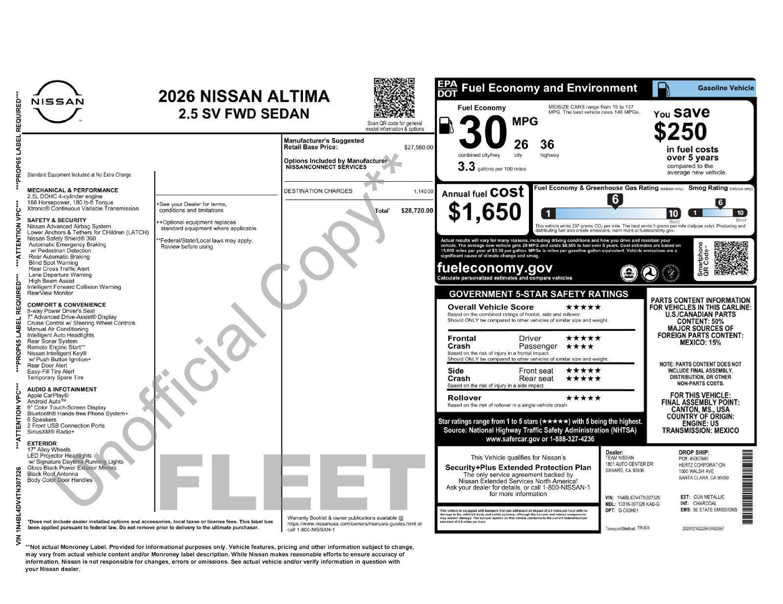 Used 2026 Nissan Altima 2.5 SV FWD image 19