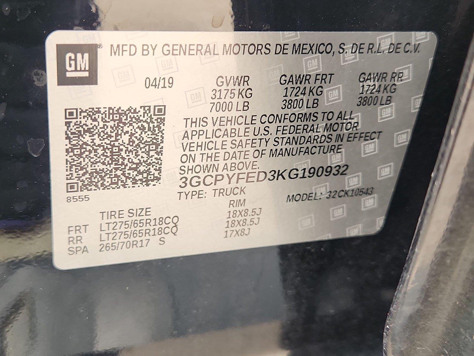 Certified 2019 Chevrolet Silverado 1500 LT Trail Boss AWD/4WD image 32