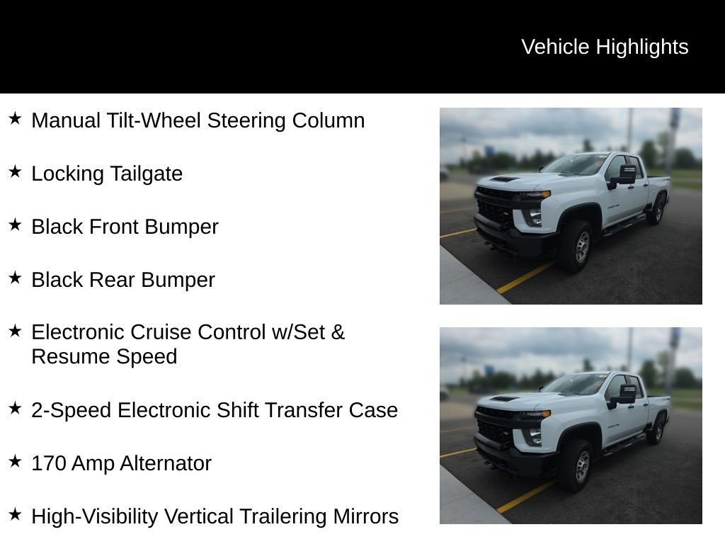 Used 2020 Chevrolet Silverado 2500 W/T w/ WT Convenience Package AWD/4WD image 6