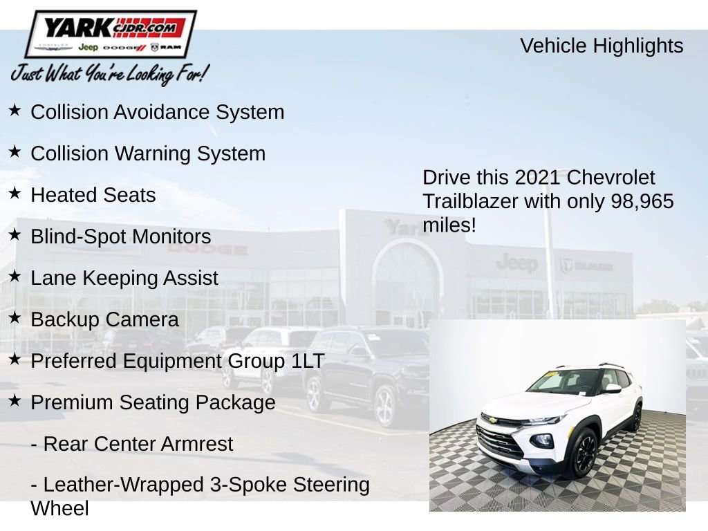 Used 2021 Chevrolet TrailBlazer LT w/ Premium Seating Package FWD image 8