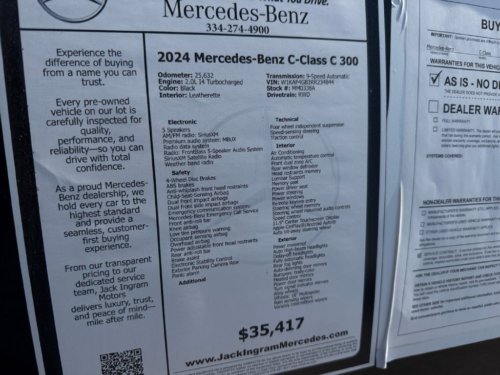 Certified 2024 Mercedes-Benz C 300 Sedan image 26