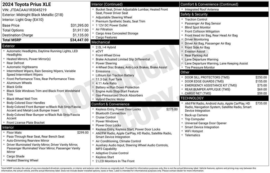 Used 2024 Toyota Prius XLE FWD image 6