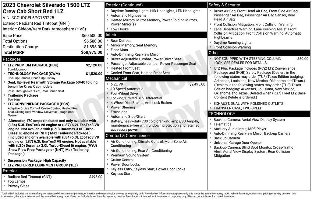Used 2023 Chevrolet Silverado 1500 LTZ w/ LTZ Premium Package image 48