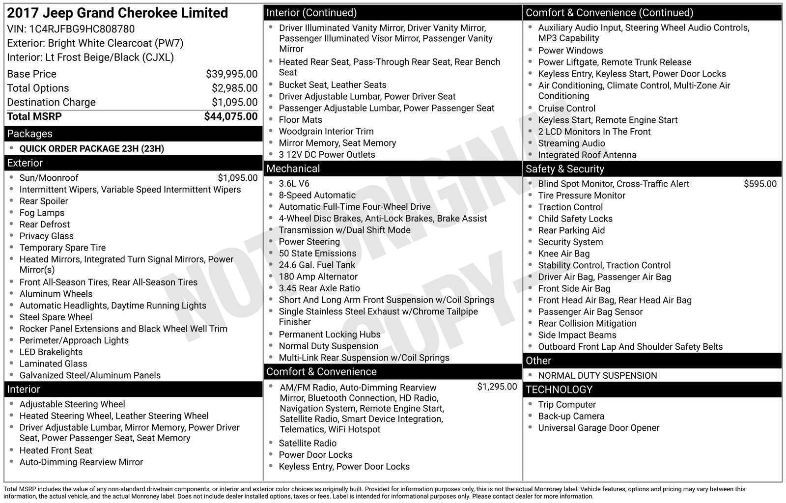 Used 2017 Jeep Grand Cherokee Limited image 62