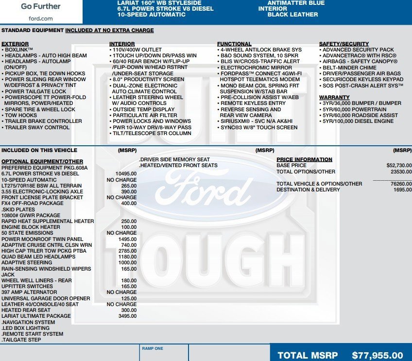 Used 2021 Ford F250 Lariat w/ Lariat Ultimate Package image 2