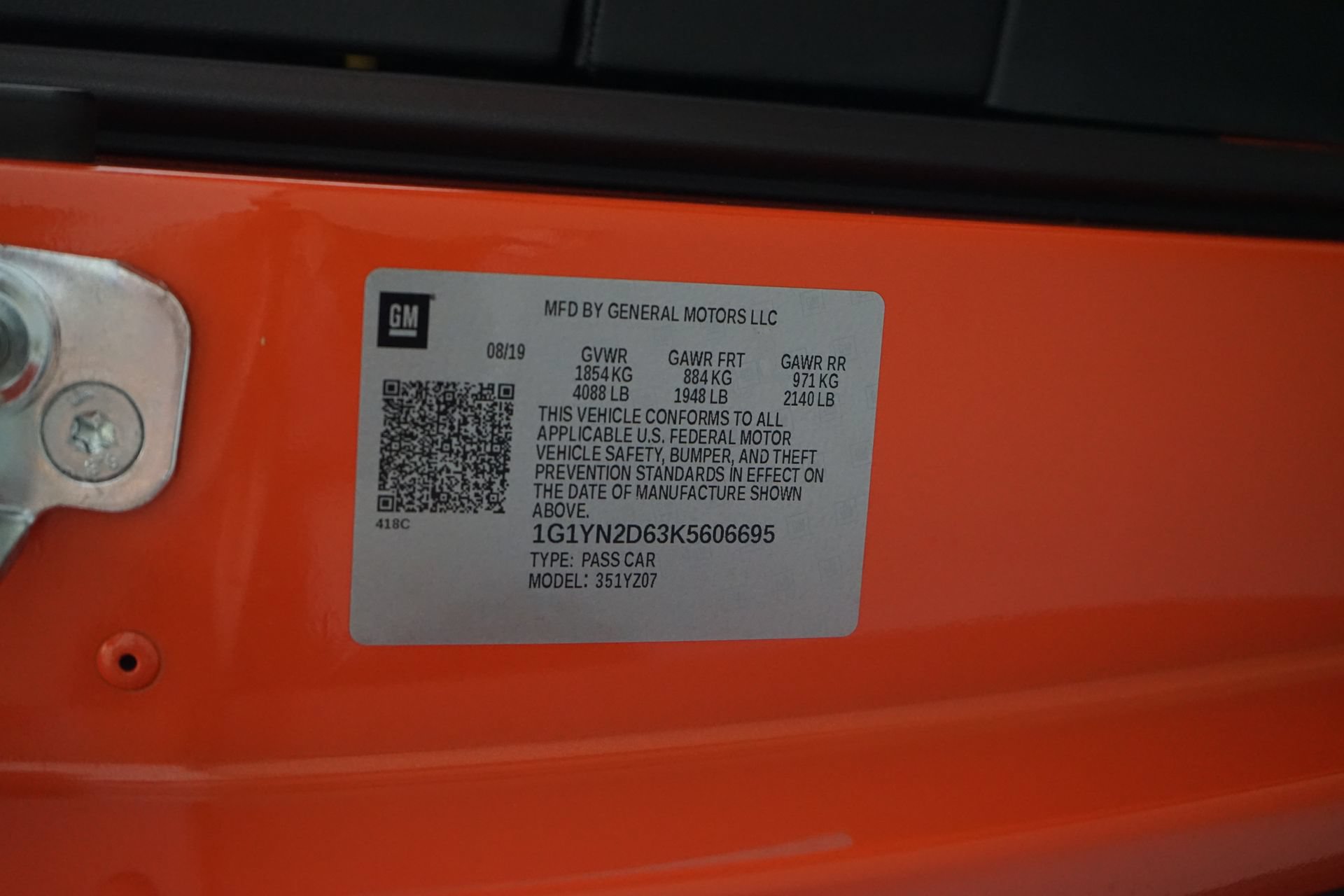 Used 2019 Chevrolet Corvette Z06 w/ Battery Protection Package RWD image 22