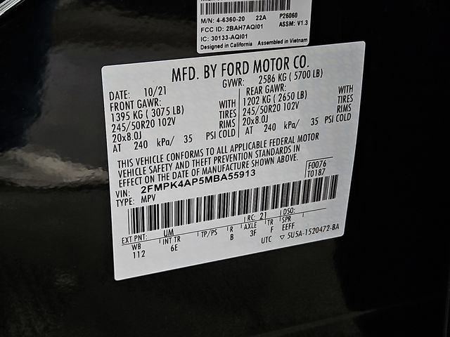 Certified 2021 Ford Edge ST w/ Equipment Group 401A AWD/4WD image 31