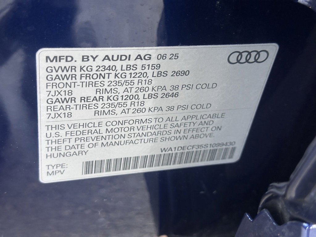 Certified 2025 Audi Q3 2.0T Premium w/ Convenience Package image 19