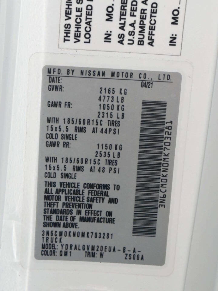 Used 2021 Nissan NV200 SV FWD image 16