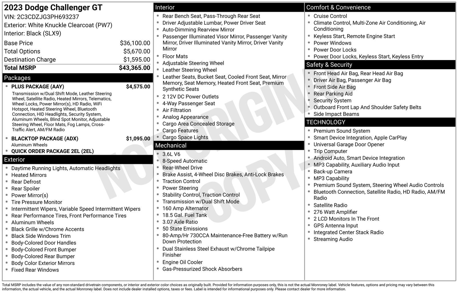 Used 2023 Dodge Challenger GT w/ Plus Package RWD image 34