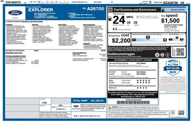 Used 2025 Ford Explorer Active image 32