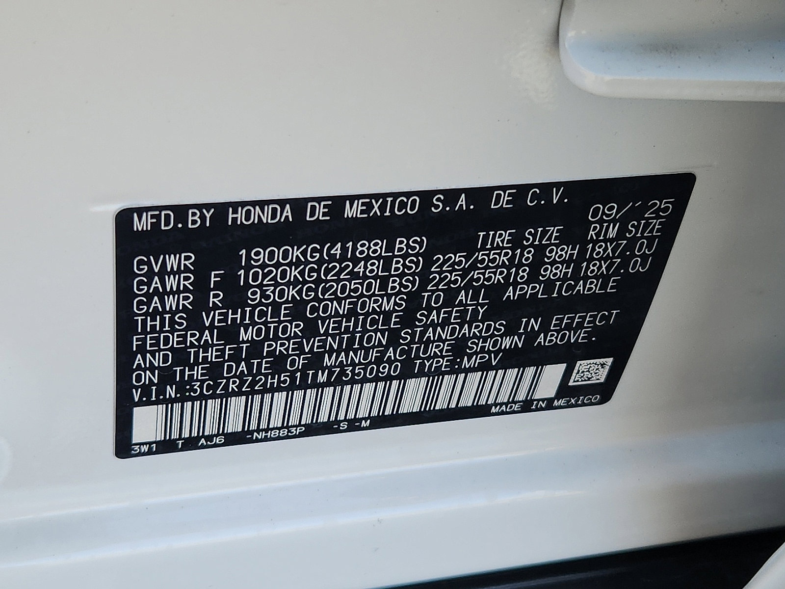 New 2026 Honda HR-V Sport image 16