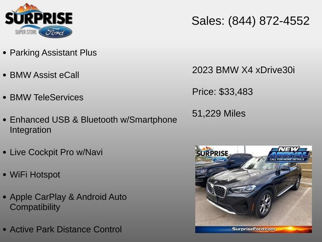 Used 2023 BMW X4 xDrive30i w/ Parking Assistance Package AWD/4WD image 20