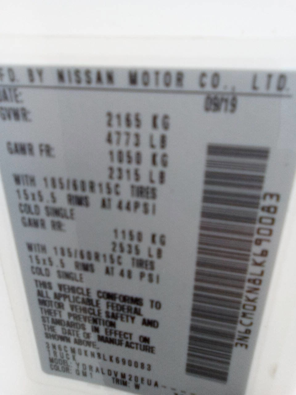 Used 2020 Nissan NV200 S image 15