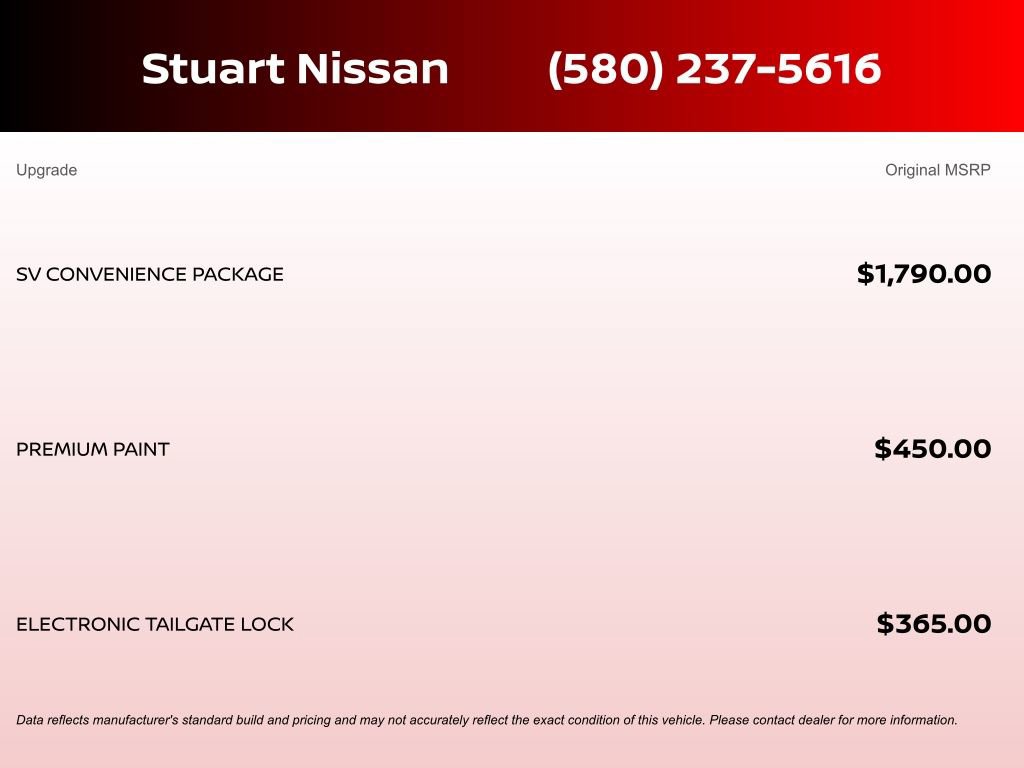 New 2026 Nissan Frontier SV w/ SV Convenience Package image 4