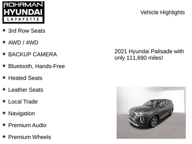 Used 2021 Hyundai Palisade Limited AWD/4WD image 7