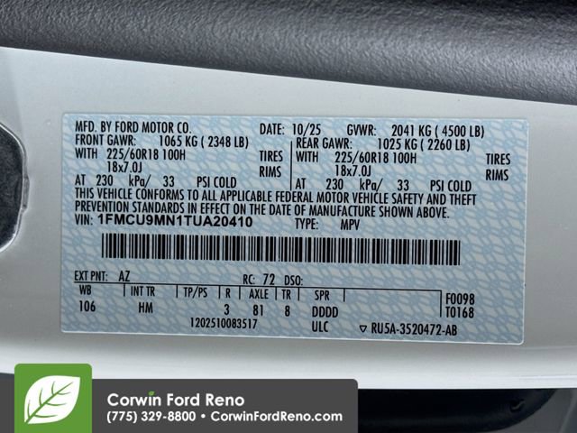 New 2026 Ford Escape ST-Line w/ Cold Weather Package AWD/4WD image 32