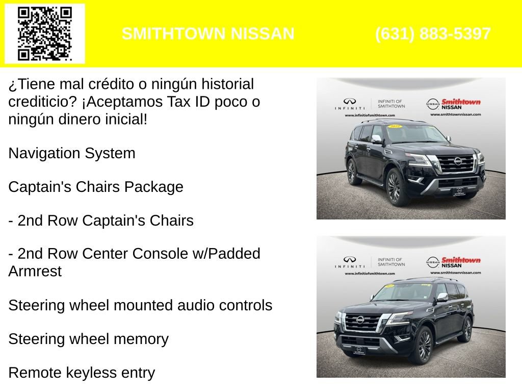 Used 2022 Nissan Armada Platinum w/ Captain's Chairs Package AWD/4WD image 4