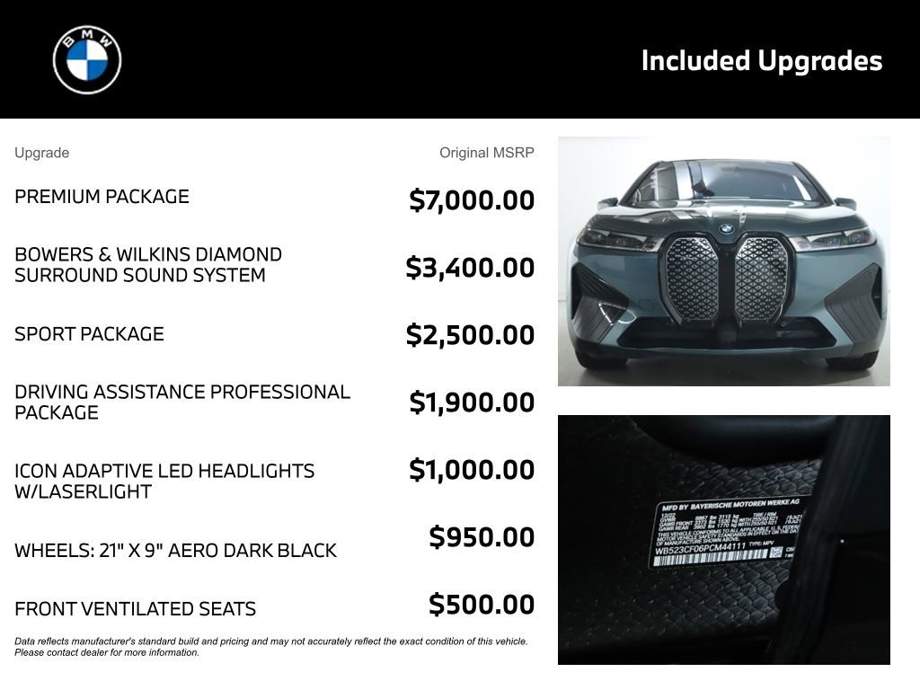 Certified 2023 BMW iX xDrive50 w/ Premium Package AWD/4WD image 4