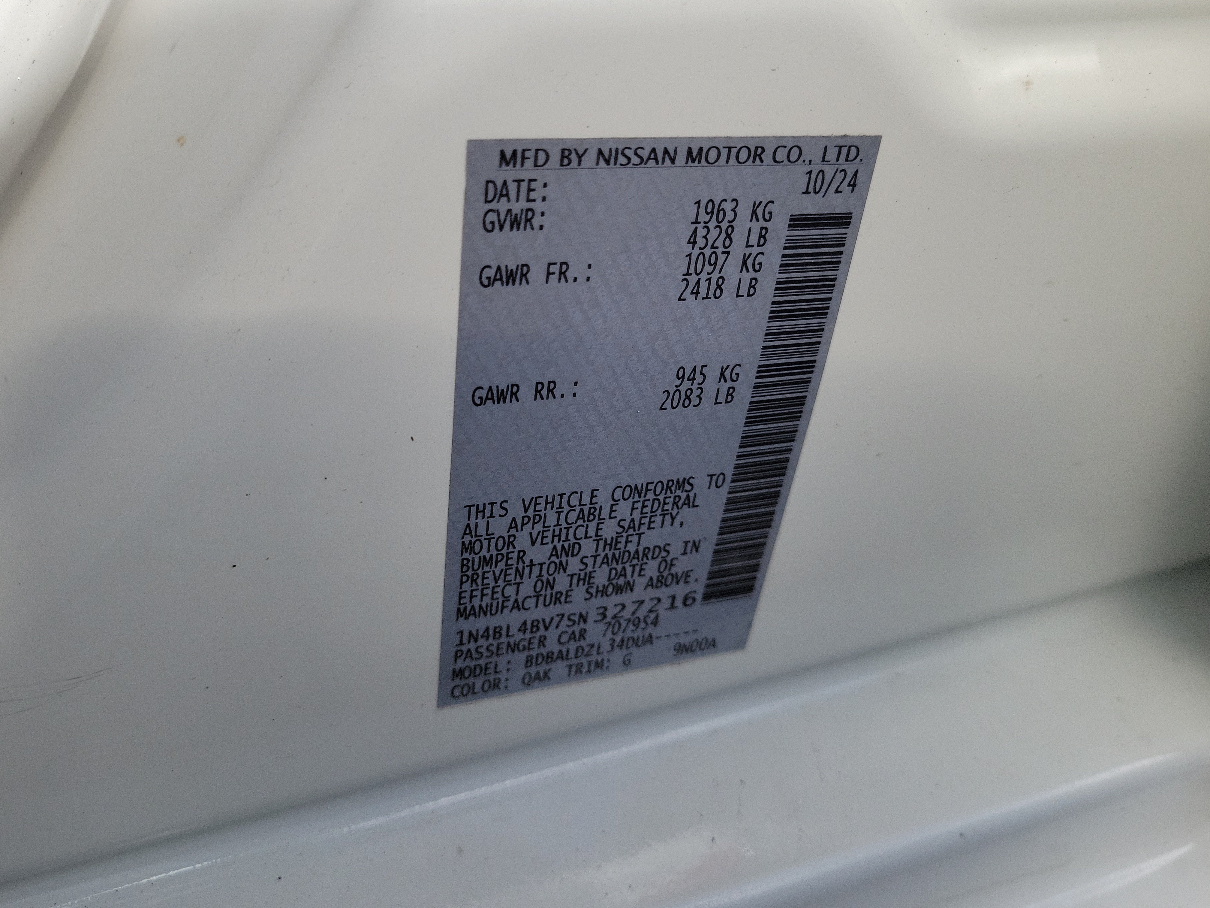 Certified 2025 Nissan Altima 2.5 S FWD image 30