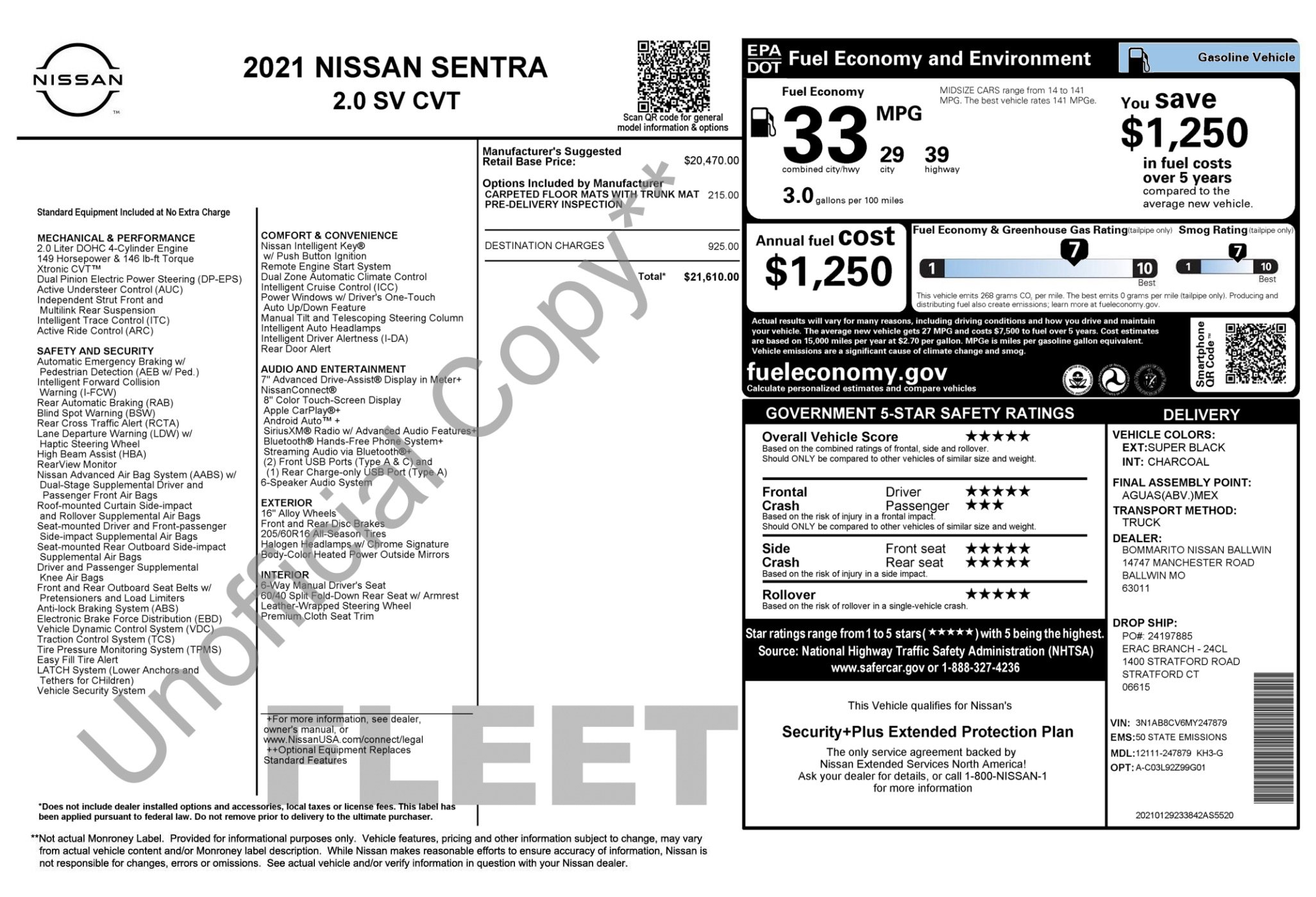 Used 2021 Nissan Sentra SV image 3