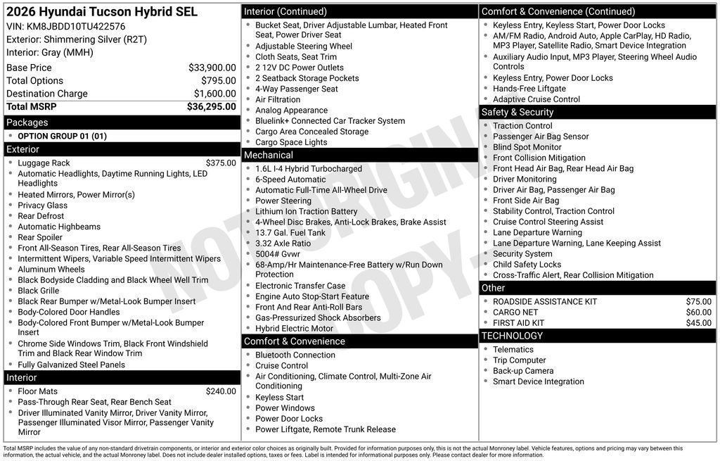 New 2026 Hyundai Tucson SEL image 5