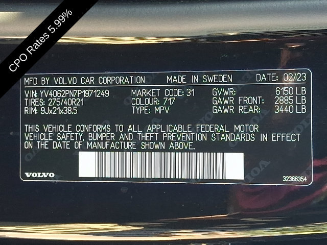 Certified 2023 Volvo XC90 B6 Plus AWD/4WD image 32