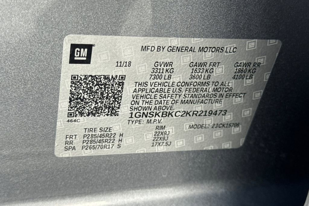 Used 2019 Chevrolet Tahoe LT w/ Luxury Package AWD/4WD image 28