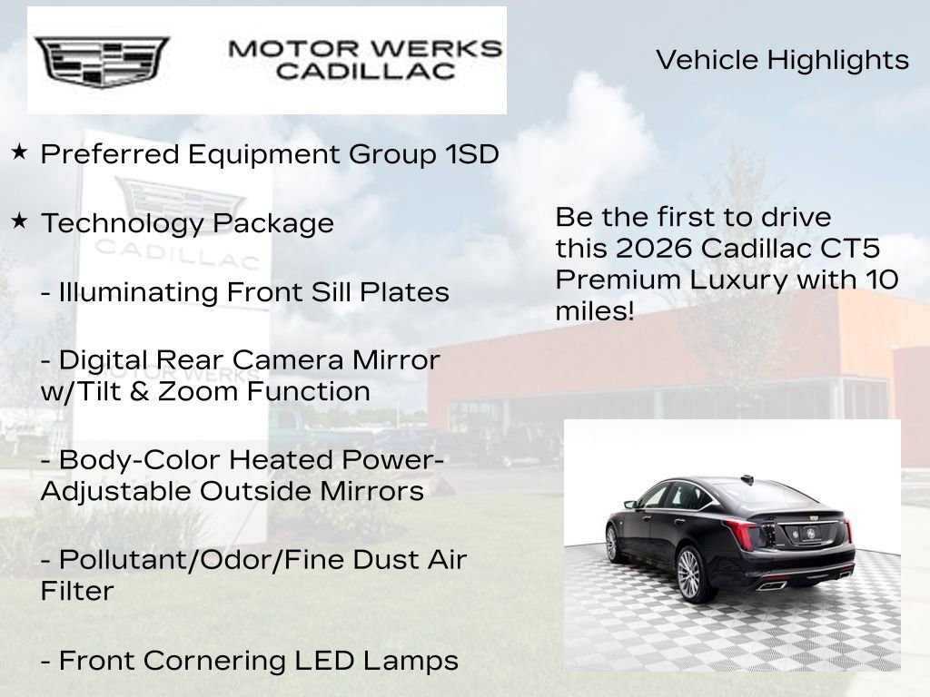 New 2026 Cadillac CT5 Premium Luxury w/ Technology Package image 13