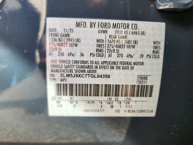 New 2026 Lincoln Aviator Black Label w/ Jet Appearance Package image 24