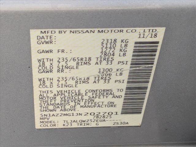 Used 2018 Nissan Murano SV w/ Cargo Package image 24