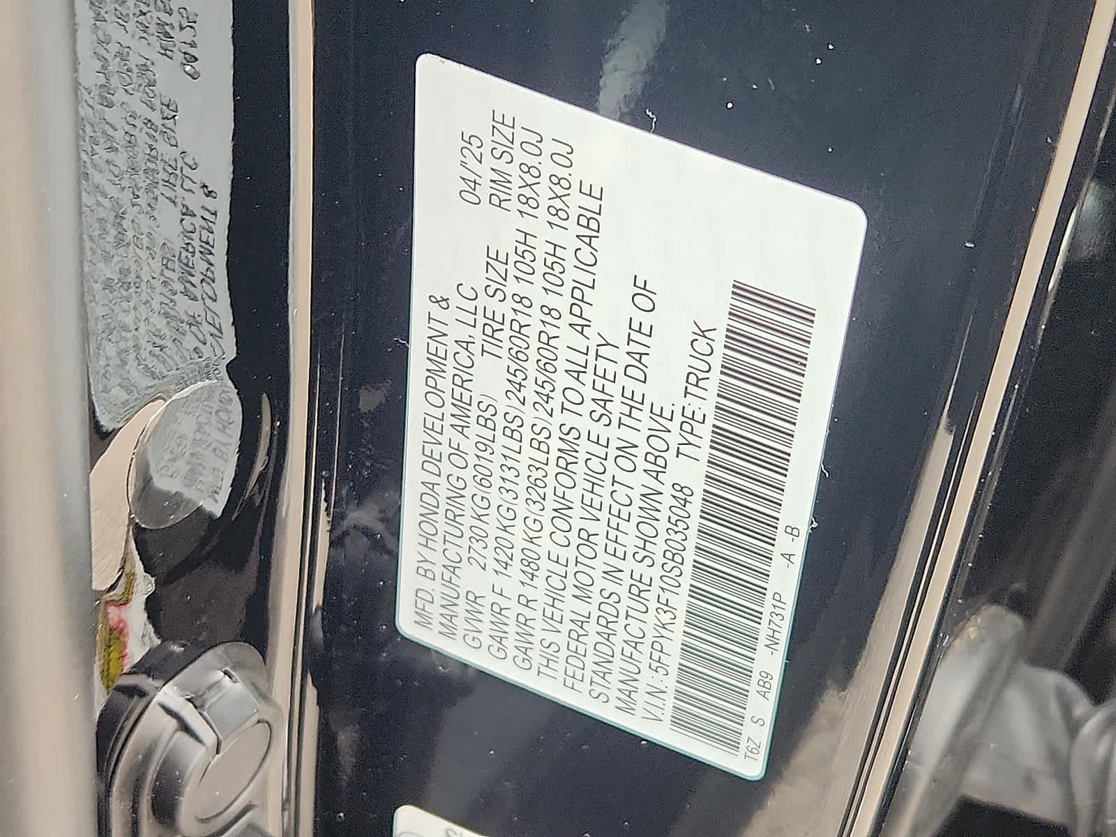 Used 2025 Honda Ridgeline Sport image 28