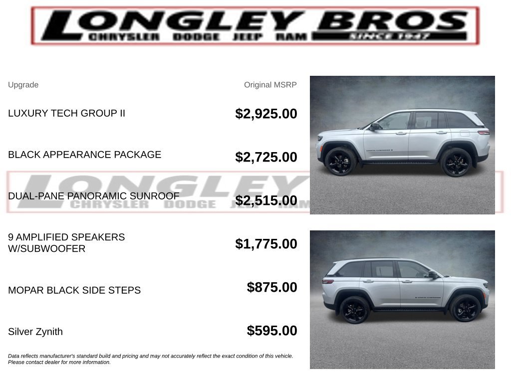 Used 2025 Jeep Grand Cherokee Limited w/ Luxury Tech Group II AWD/4WD image 2
