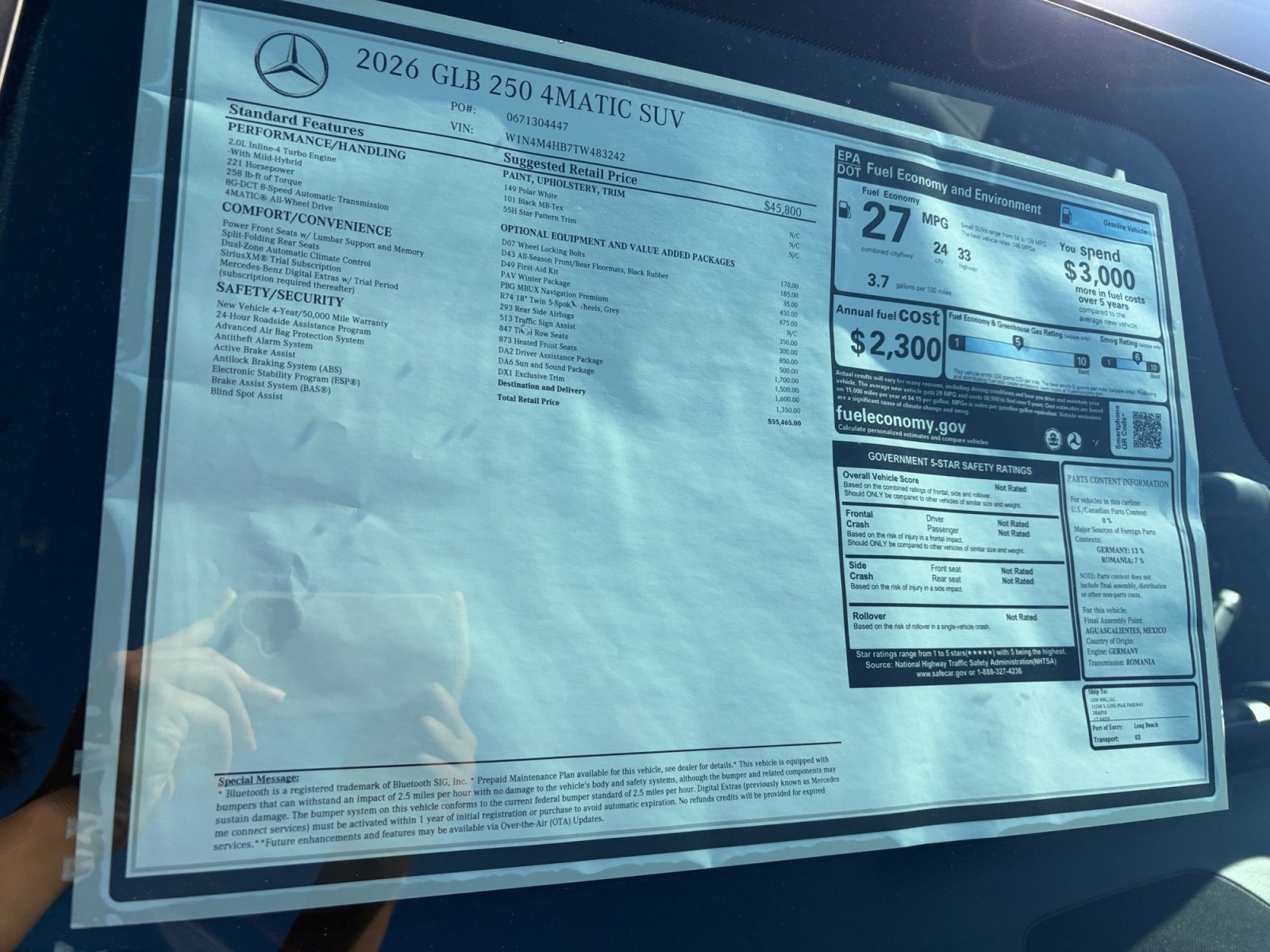 New 2026 Mercedes-Benz GLB 250 4MATIC image 35