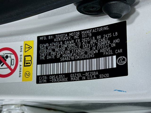Used 2019 Lexus ES 350 w/ Premium Package FWD image 35
