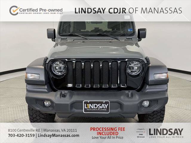 Certified 2020 Jeep Wrangler Unlimited Sport AWD/4WD image 3