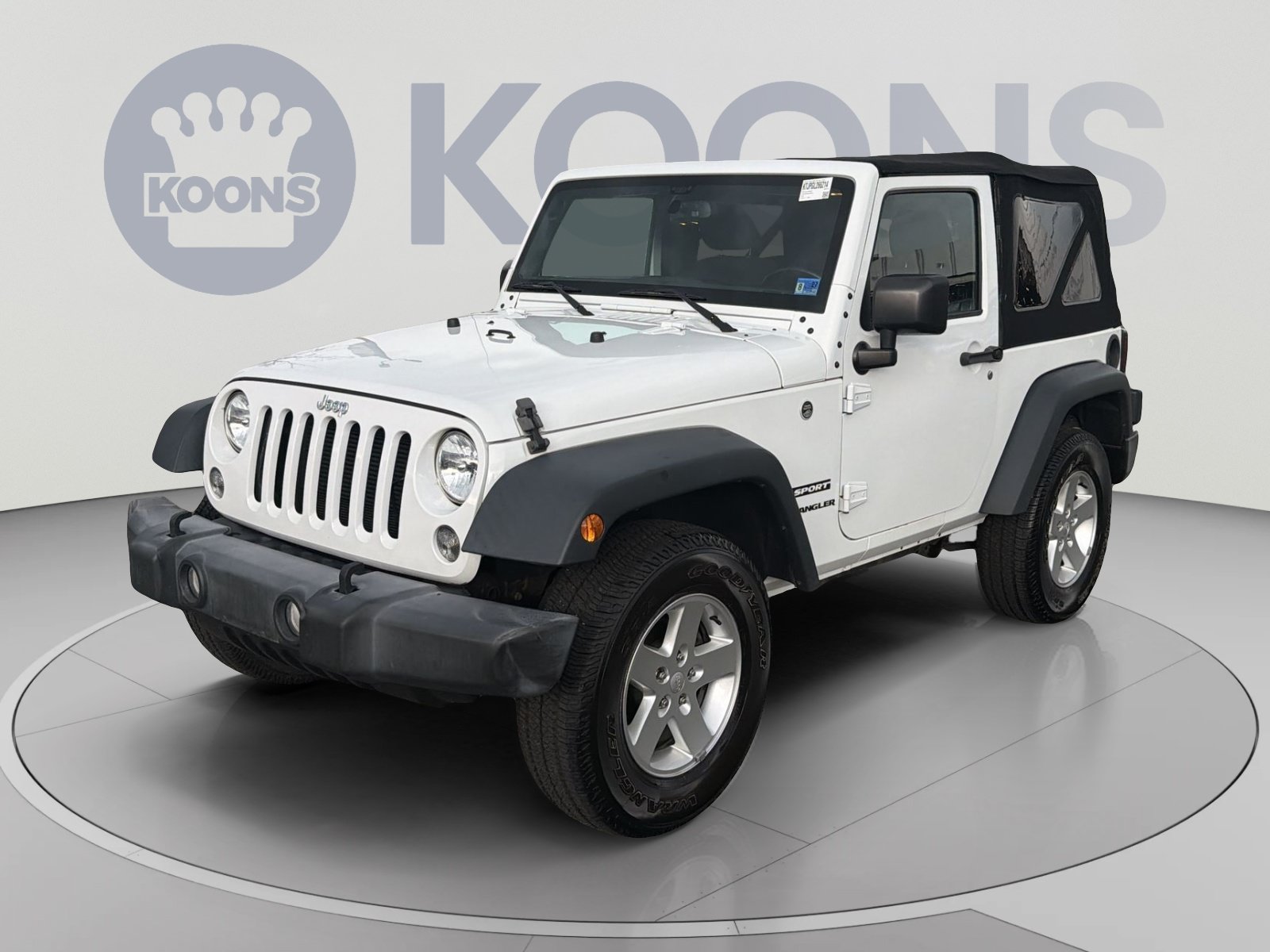 Used 2016 Jeep Wrangler Sport w/ Quick Order Package 24S