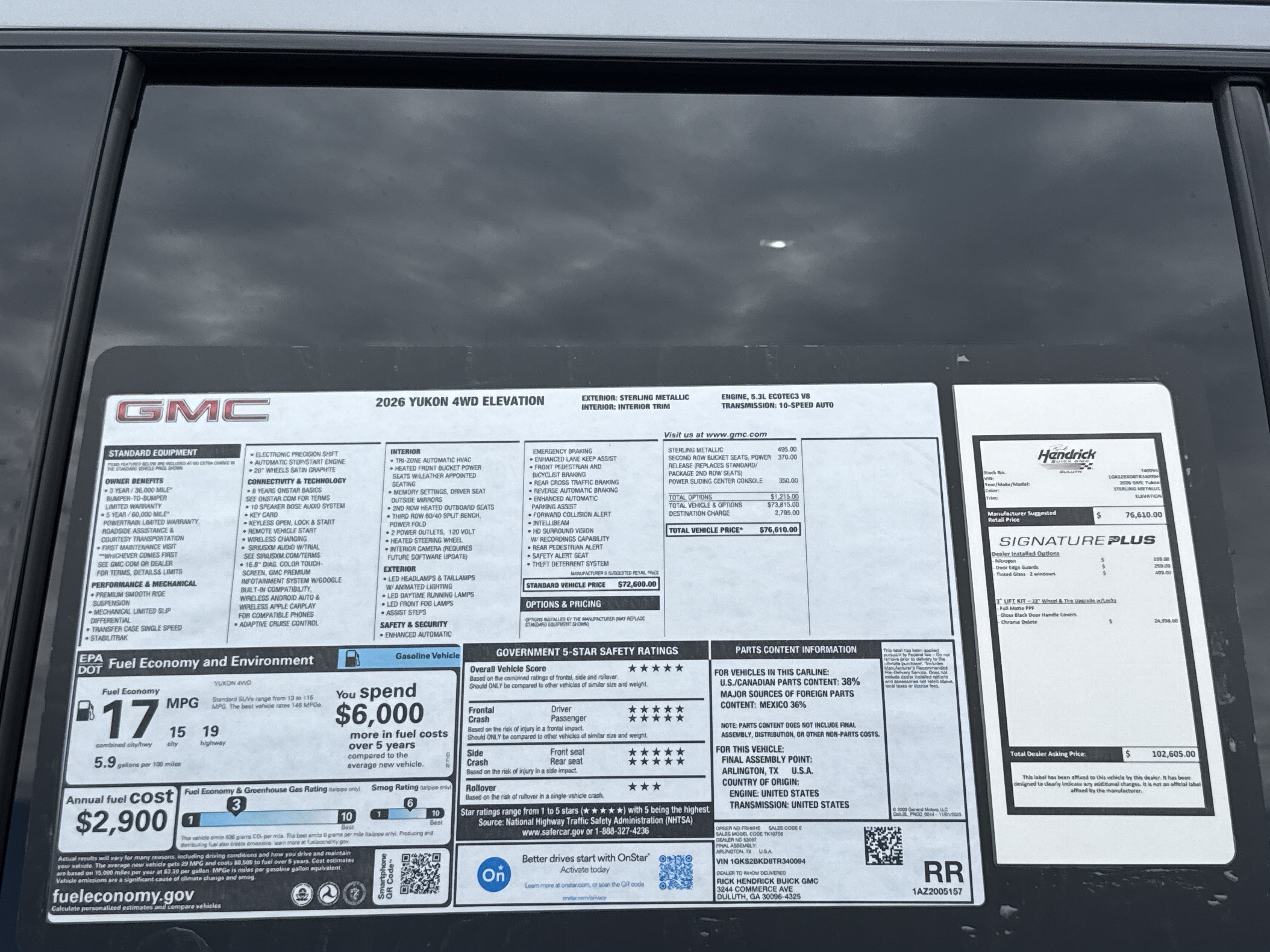 New 2026 GMC Yukon Elevation AWD/4WD image 45